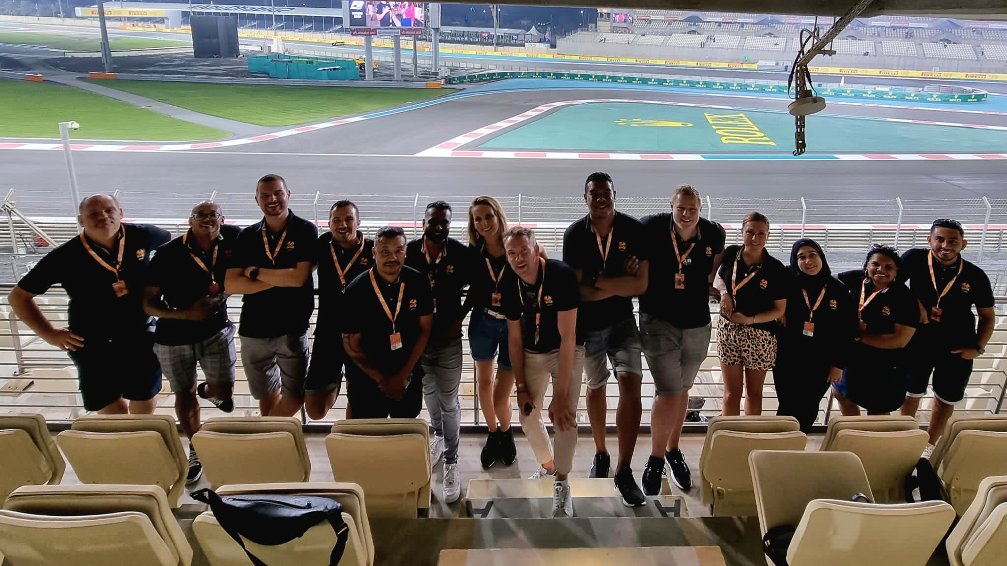 Jobeteer team bij Abu Dhabi Grand Prix